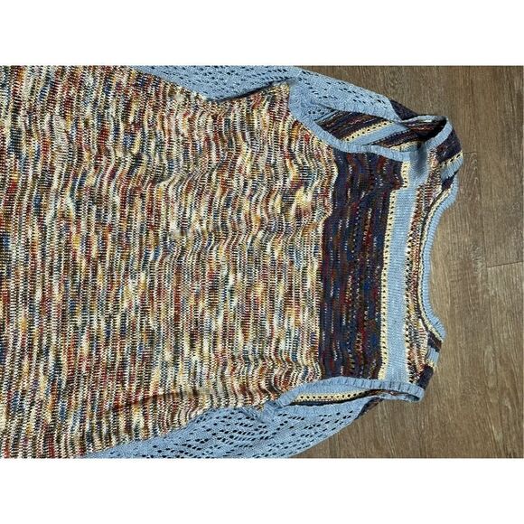 Hannah bohemian sweater vest fringe blue XL - Picture 3 of 7